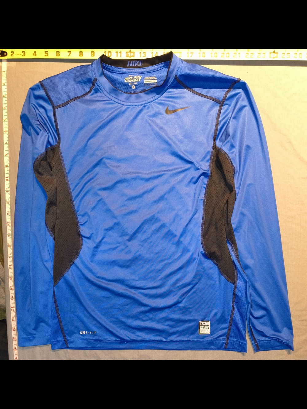 Nike Royal Blue Pro Combat Dri-FIT Top